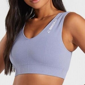 Gym Shark Steel Blue Power Down sports bra